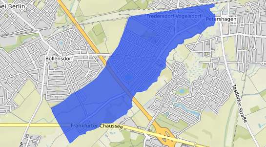 Bodenrichtwertkarte Fredersdorf Vogelsdorf Fredersdorf S&uuml;d
